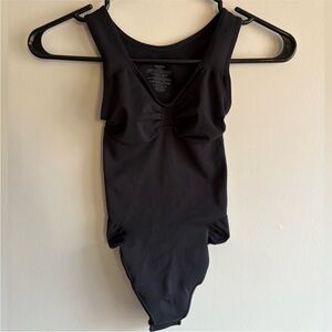 Skims Black One-Piece Bodysuit